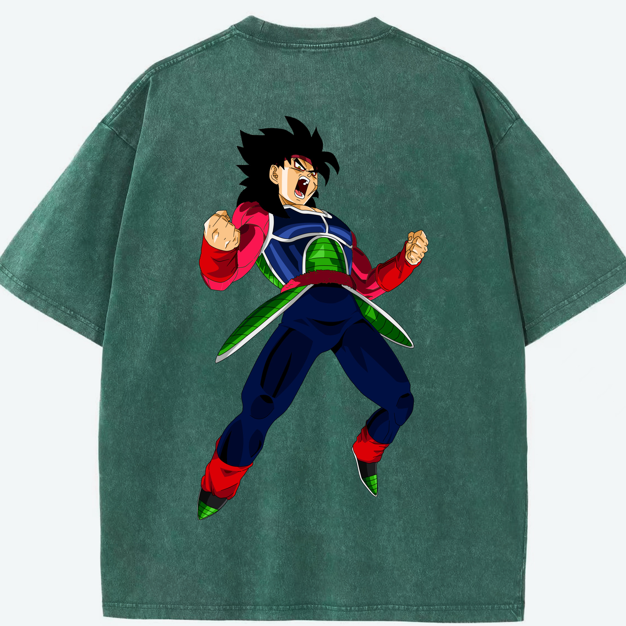 （画像用） ドラゴンボール バーダック DRAGON BALL Burdock 綿100% ヴィンテージ風 半袖Tシャツ（背面プリント）